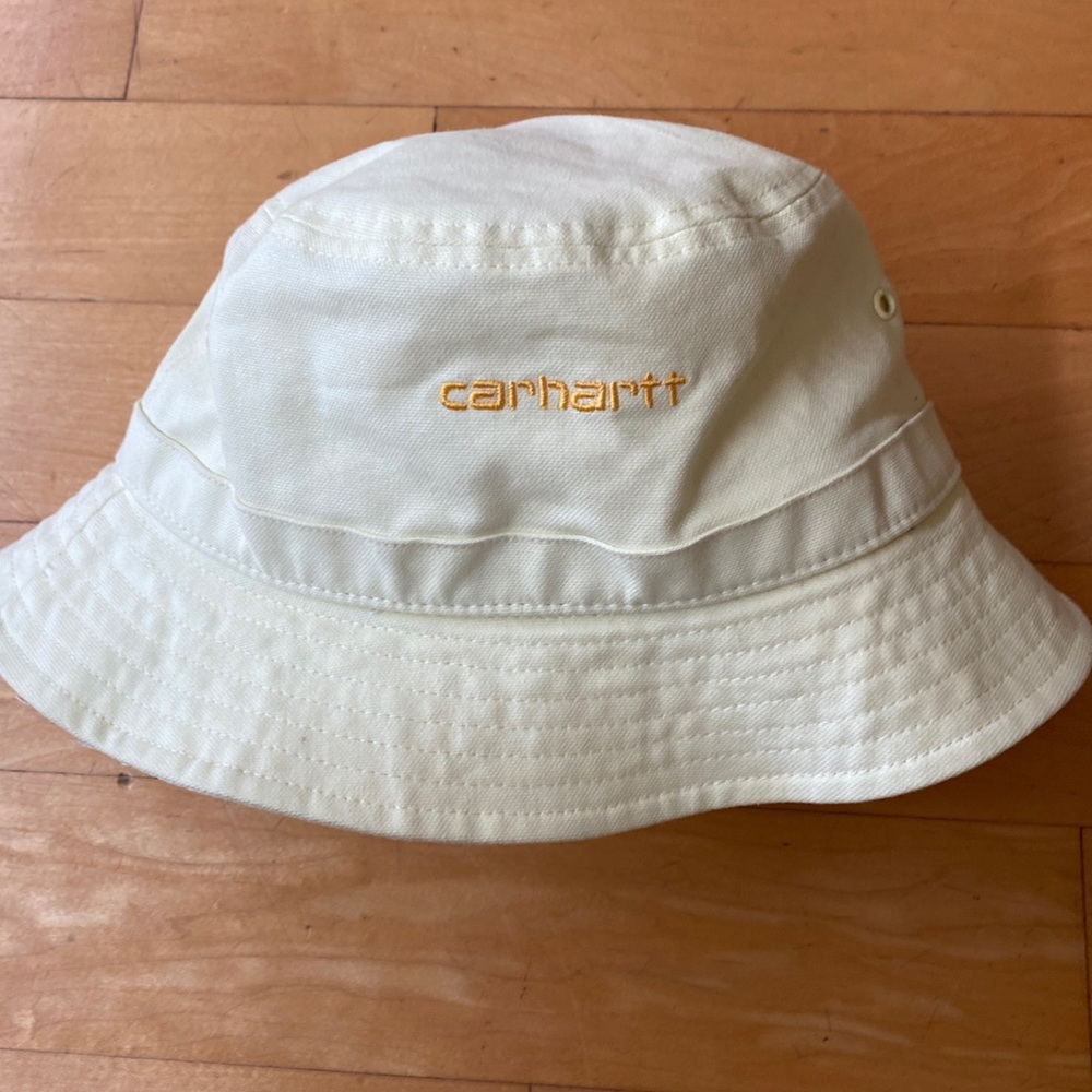 Carhartt WIP, M/ L pale yellow bucket hat.